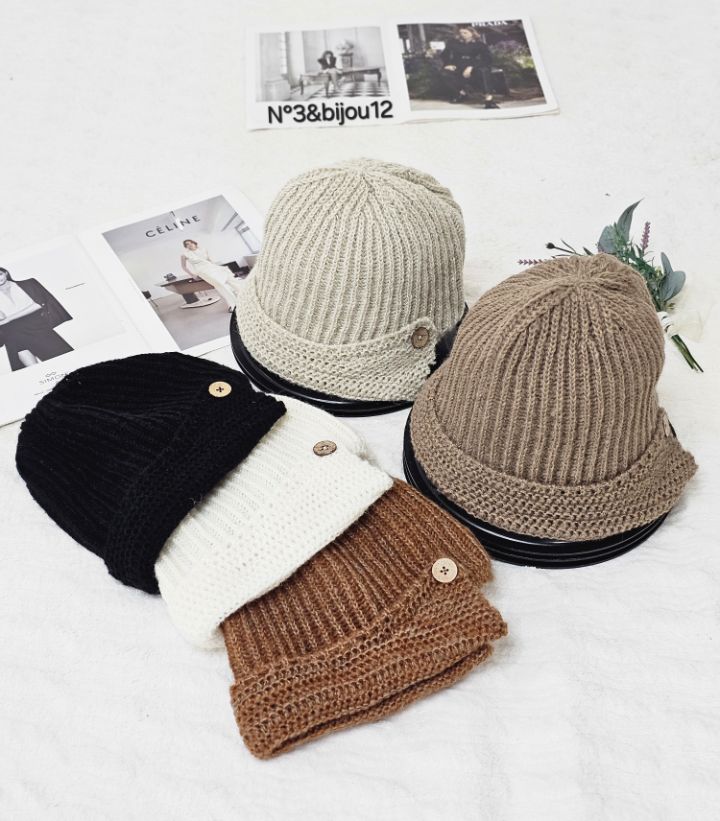 N3東大門㊣代購女士新款熱賣人氣休閑時尚職業25秋冬帽子紐扣N3帽子