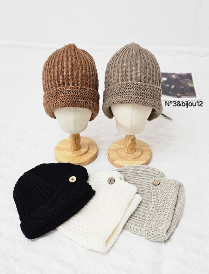 N3東大門㊣代購女士新款熱賣人氣休閑時尚職業25秋冬帽子紐扣N3帽子