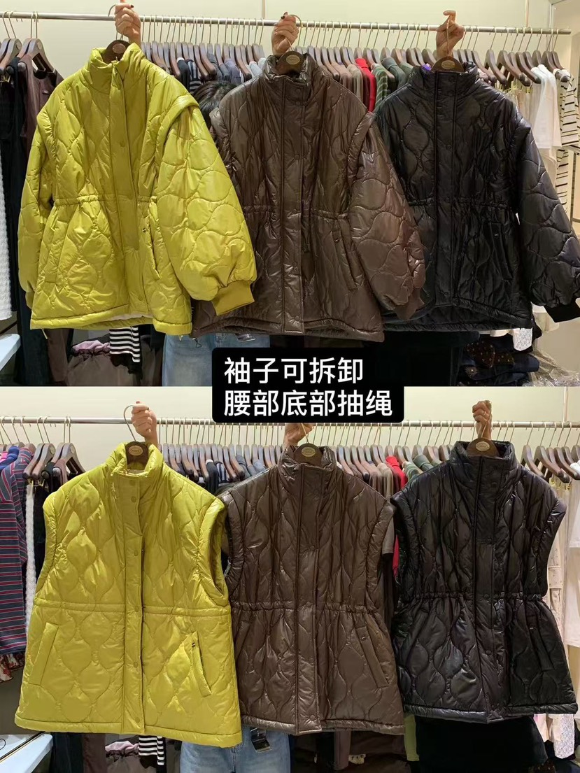 CAMEL-P韓國直郵㊣女士新款25秋冬短款棉服可拆卸填充Came_l 家短款棉服