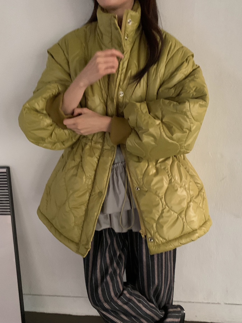 CAMEL-P韓國直郵㊣女士新款25秋冬短款棉服可拆卸填充Came_l 家短款棉服