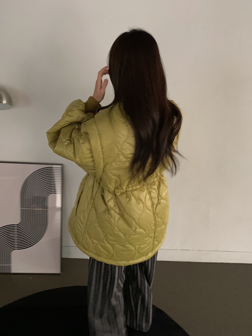 CAMEL-P韓國直郵㊣女士新款25秋冬短款棉服可拆卸填充Came_l 家短款棉服