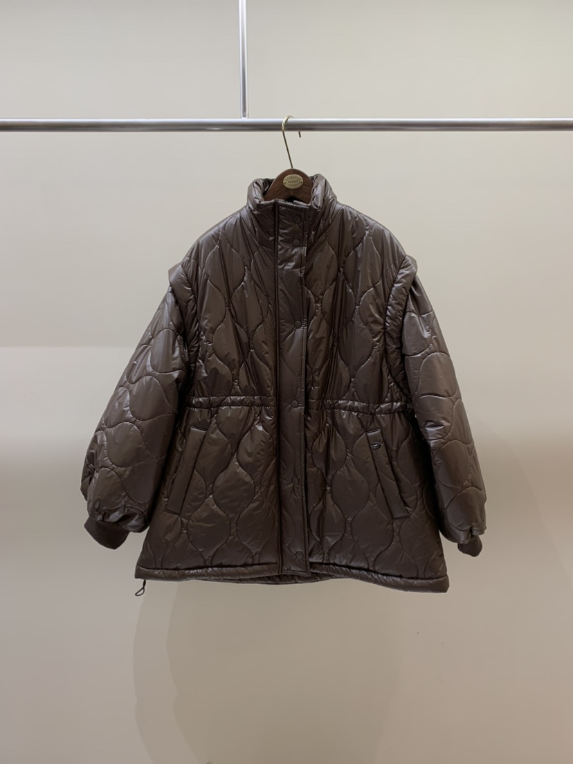 CAMEL-P韓國直郵㊣女士新款25秋冬短款棉服可拆卸填充Came_l 家短款棉服圖色1