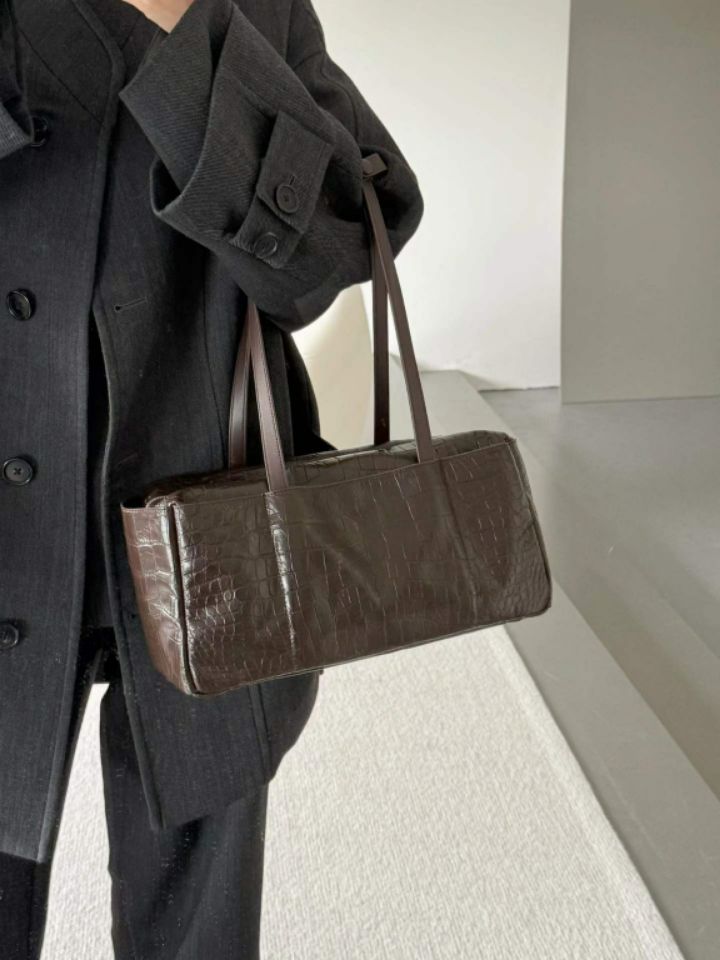 TROUVAILLE東大門㊣實拍女裝新品25秋冬時尚單肩斜跨包牛皮TROUVAILLE單肩/斜跨包