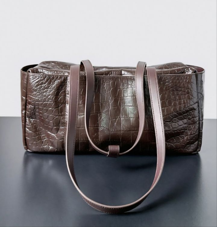 TROUVAILLE東大門㊣實拍女裝新品25秋冬時尚單肩斜跨包牛皮TROUVAILLE單肩/斜跨包