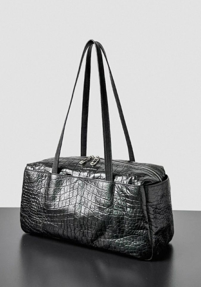 TROUVAILLE東大門㊣實拍女裝新品25秋冬時尚單肩斜跨包牛皮TROUVAILLE單肩/斜跨包圖色2