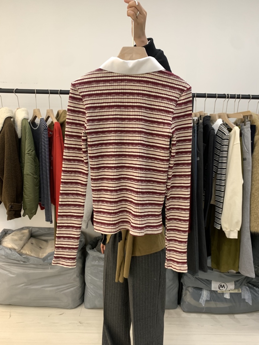 CEDARWOOD東大門㊣實拍女裝新款熱賣人氣職業25秋冬長袖T恤CEDAR WOOD長袖T恤