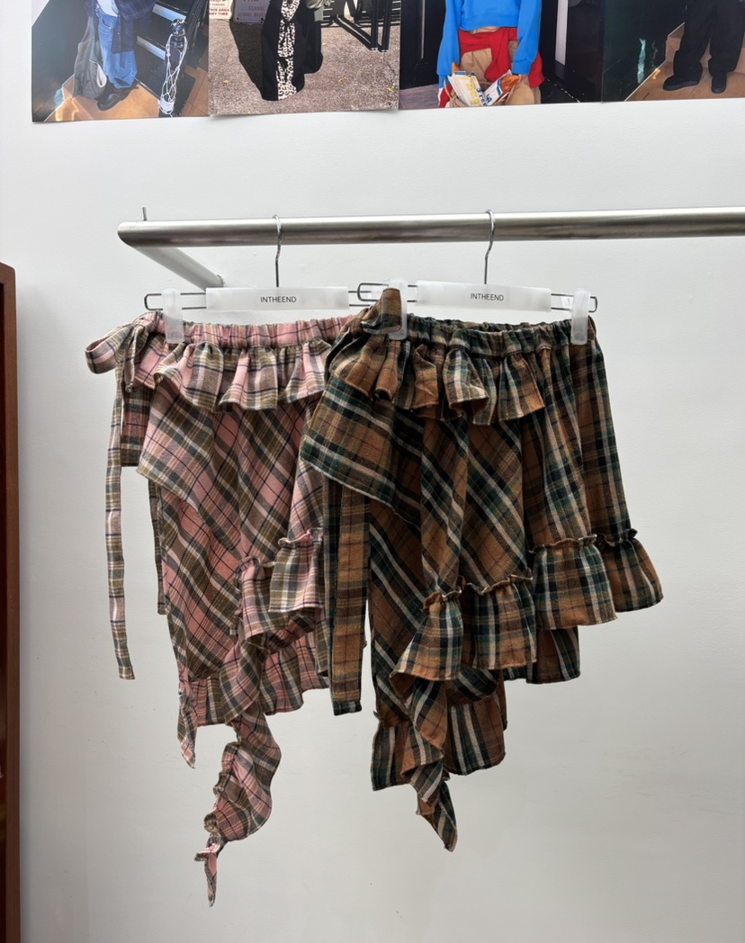 INTHEEND東大門㊣代購女士新品推薦熱賣職業休閑25秋冬短裙INTHEEND短裙