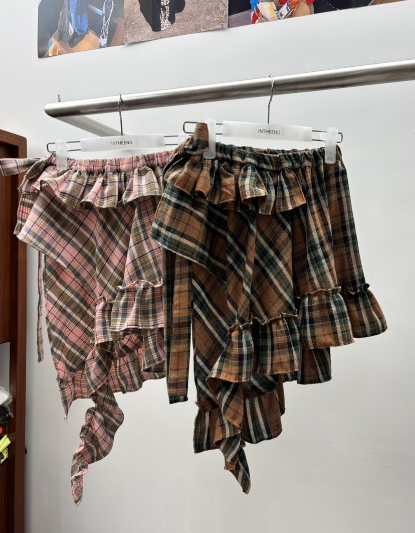 INTHEEND東大門㊣代購女士新品推薦熱賣職業休閑25秋冬短裙INTHEEND短裙