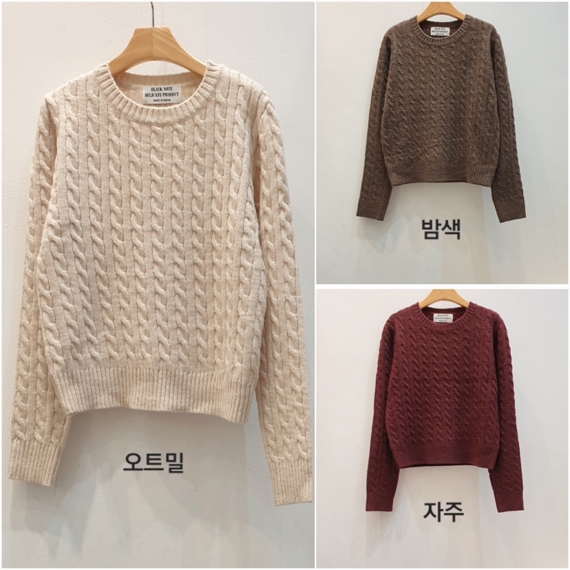 BLACK NOTE韓國直郵㊣女裝新款休閑25秋冬推薦時尚針織衫羊毛BLACK NOTE針織衫