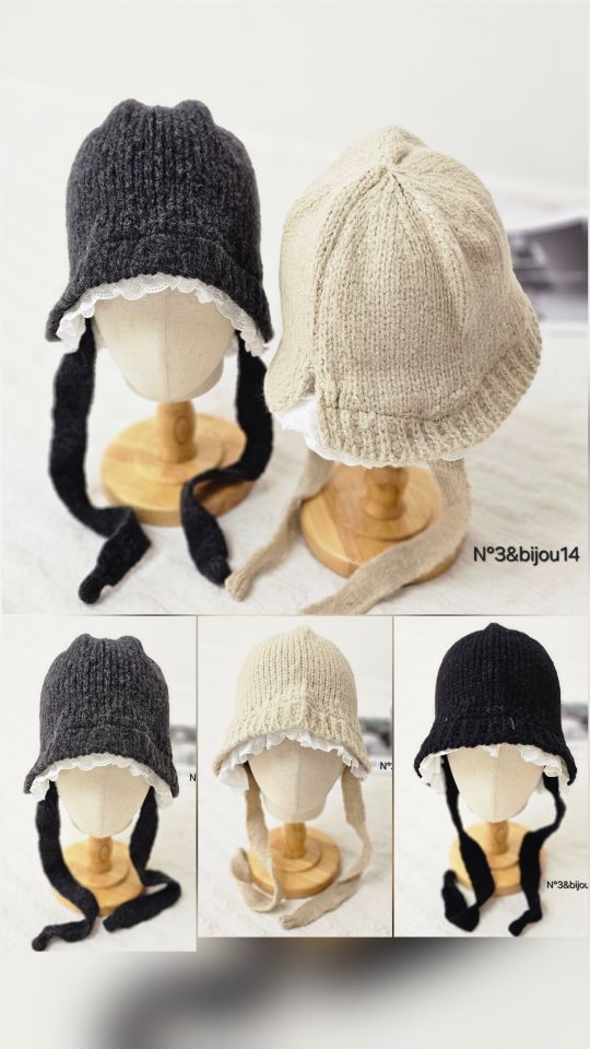 N3韓國直郵㊣女士新款推薦時尚休閑人氣熱賣職業25秋冬帽子蕾絲N3帽子