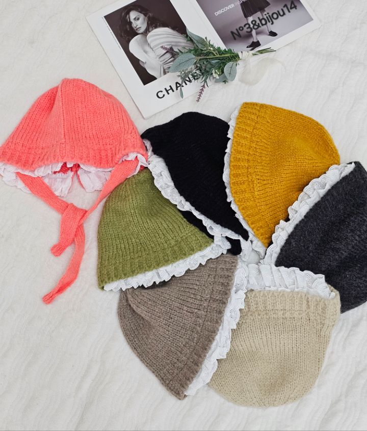 N3韓國直郵㊣女士新款推薦時尚休閑人氣熱賣職業25秋冬帽子蕾絲N3帽子