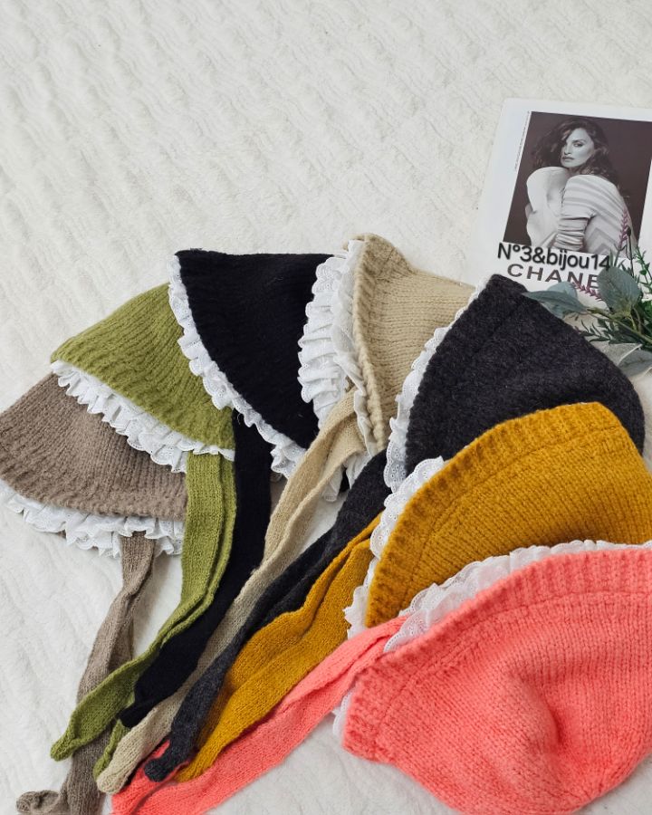 N3韓國直郵㊣女士新款推薦時尚休閑人氣熱賣職業25秋冬帽子蕾絲N3帽子