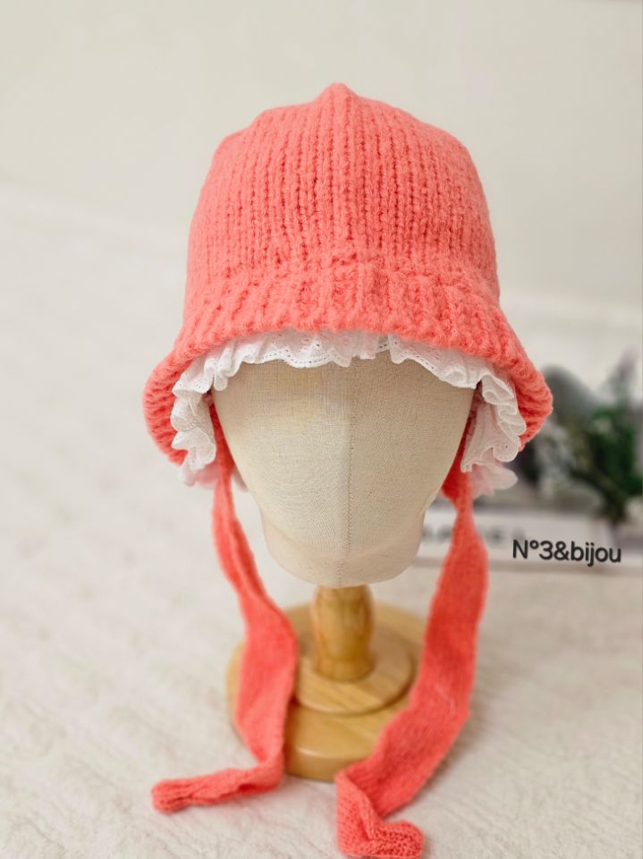 N3韓國直郵㊣女士新款推薦時尚休閑人氣熱賣職業25秋冬帽子蕾絲N3帽子圖色5