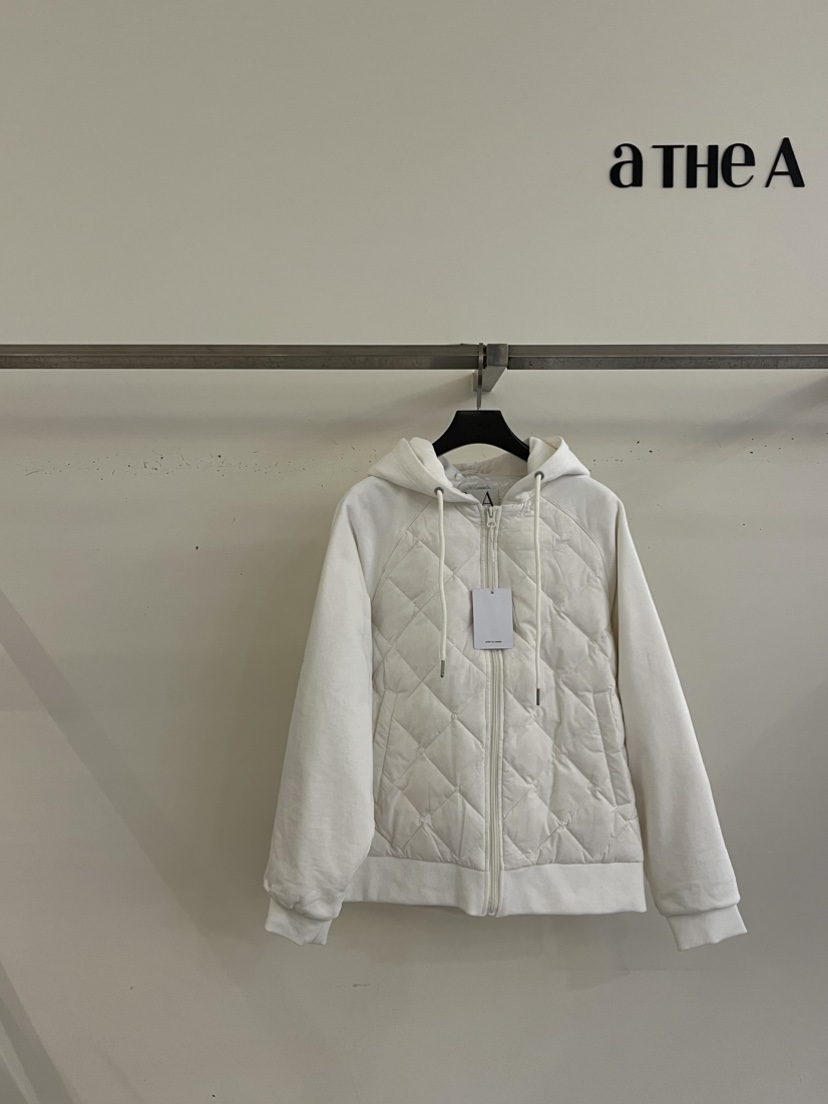 ATHEA東大門㊣直郵女裝新款熱賣休閑25秋冬推薦短款棉服拉鏈ATHEA短款棉服圖色1