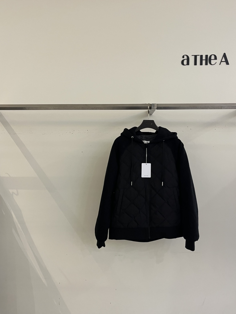 ATHEA東大門㊣直郵女裝新款熱賣休閑25秋冬推薦短款棉服拉鏈ATHEA短款棉服圖色3