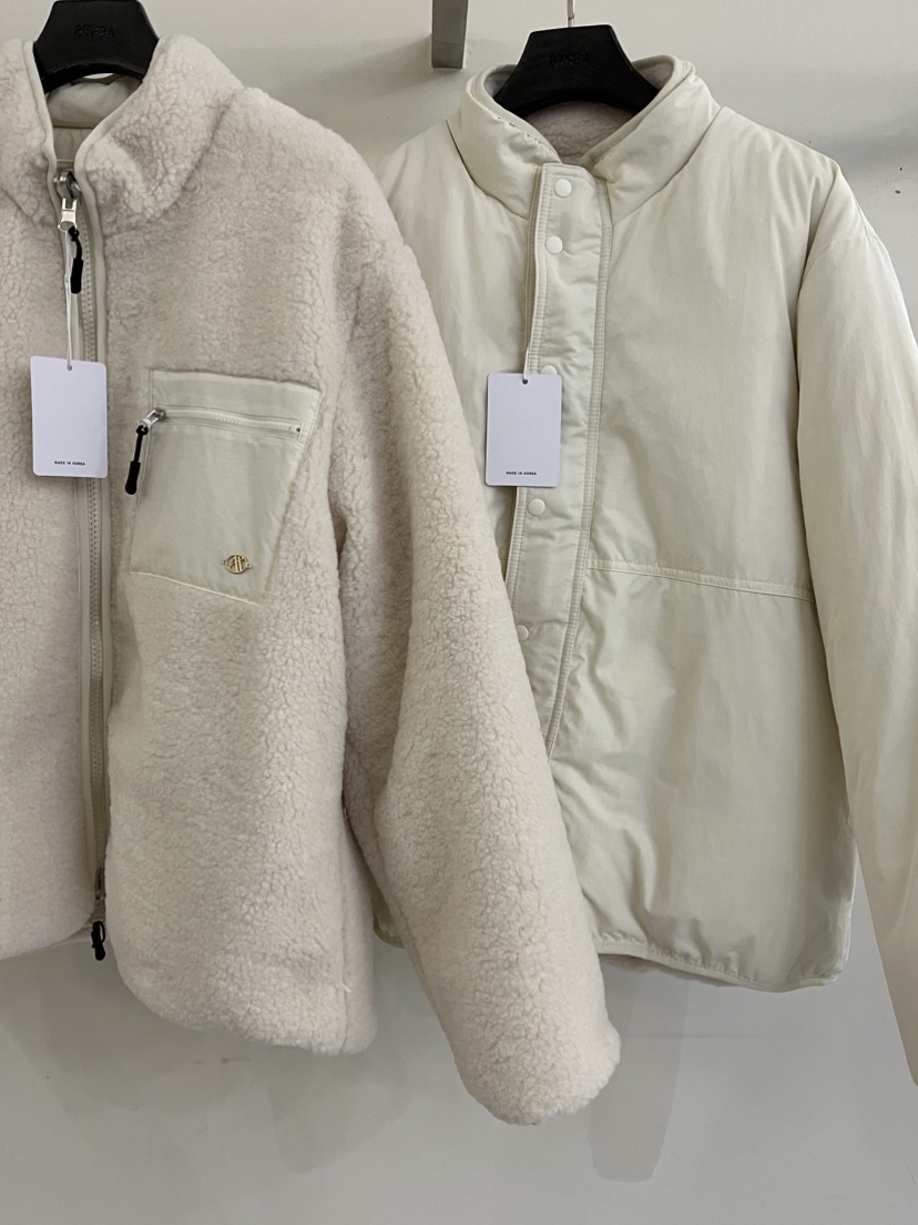 ATHEA東大門㊣直郵女裝新品休閑推薦短款羽絨服雙面抓絨兩面穿ATHEA短款羽絨服