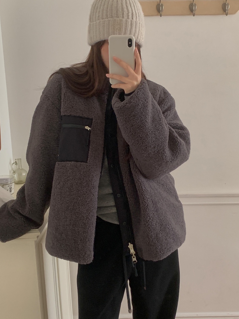 ATHEA東大門㊣直郵女裝新品休閑推薦短款羽絨服雙面抓絨兩面穿ATHEA短款羽絨服