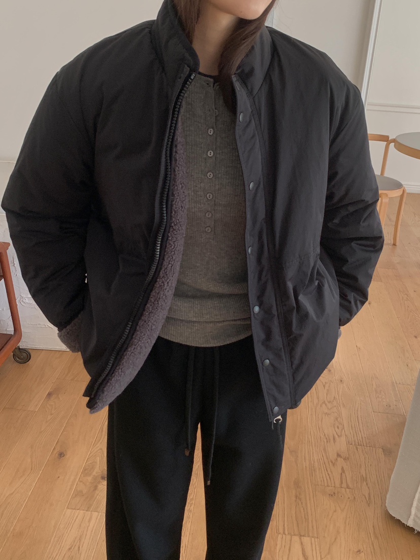 ATHEA東大門㊣直郵女裝新品休閑推薦短款羽絨服雙面抓絨兩面穿ATHEA短款羽絨服圖色2