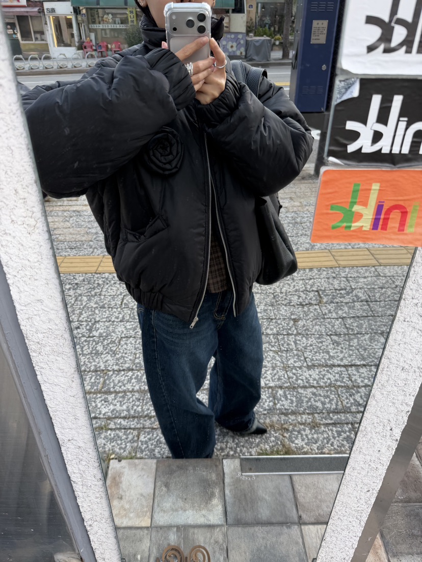 SUNDER MARKET韓國直郵㊣女裝新品時尚休閑職業25秋冬短款棉服SUNDER MARKET短款棉服