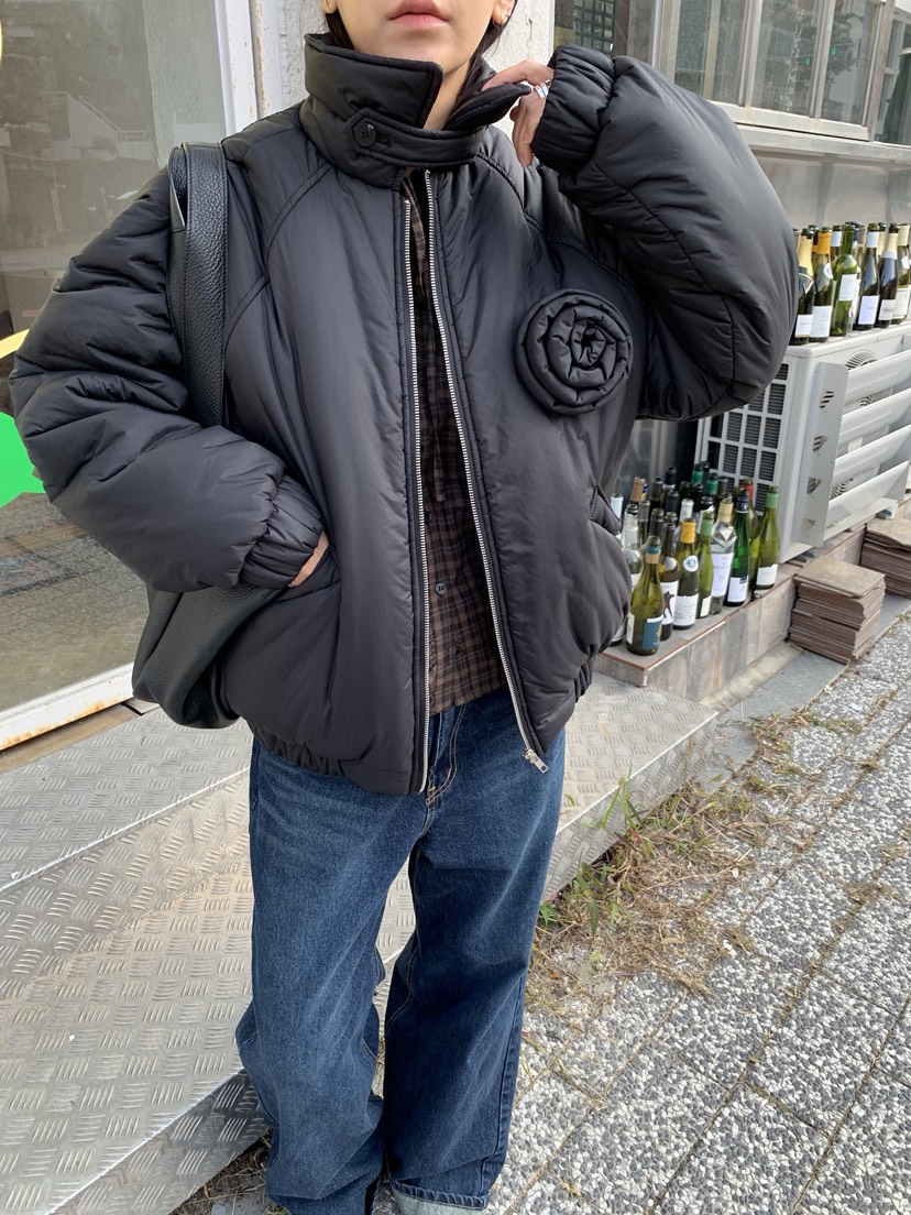 SUNDER MARKET韓國直郵㊣女裝新品時尚休閑職業25秋冬短款棉服SUNDER MARKET短款棉服