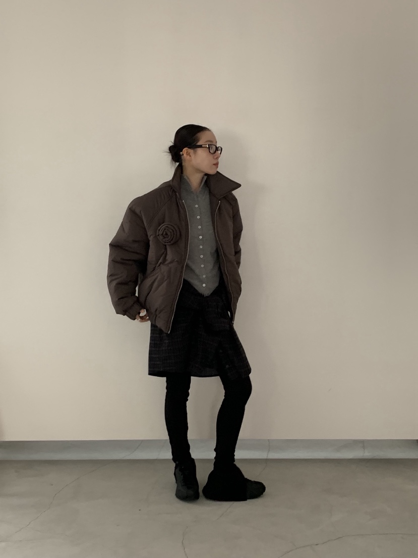 SUNDER MARKET韓國直郵㊣女裝新品時尚休閑職業25秋冬短款棉服SUNDER MARKET短款棉服