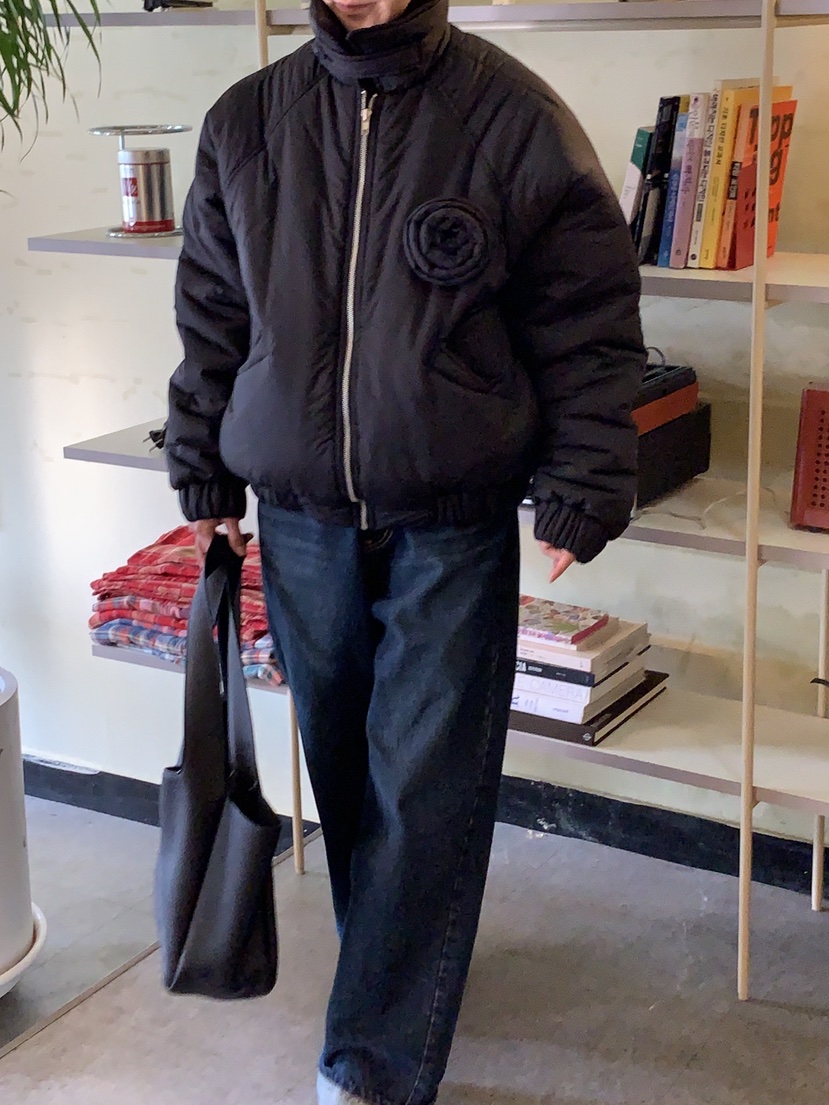 SUNDER MARKET韓國直郵㊣女裝新品時尚休閑職業25秋冬短款棉服SUNDER MARKET短款棉服圖色1