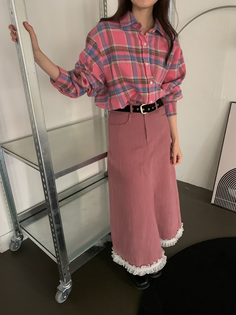 CAMEL-P韓國直郵㊣女裝新品熱賣長裙蕾絲Came_l 家長裙