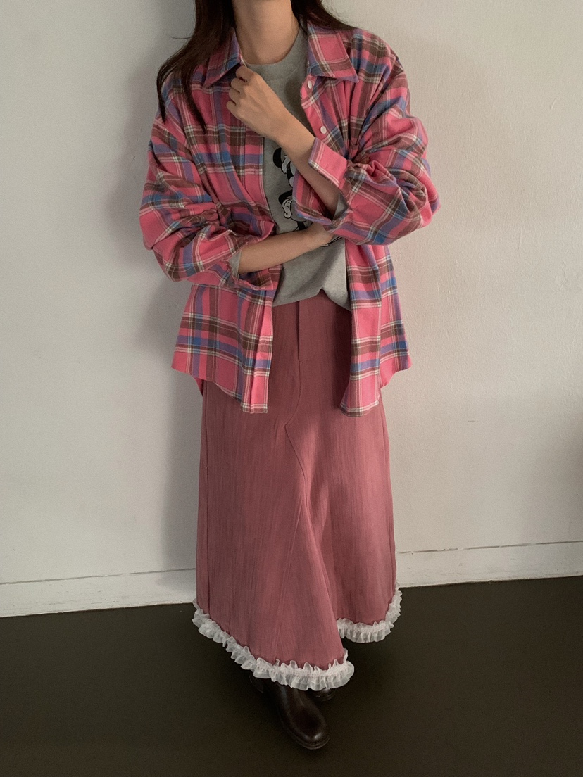 CAMEL-P韓國直郵㊣女裝新品熱賣長裙蕾絲Came_l 家長裙