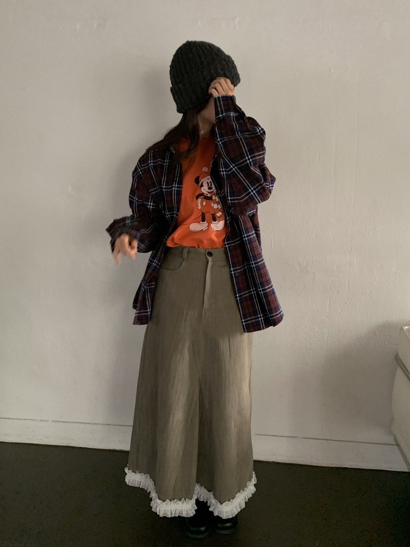 CAMEL-P韓國直郵㊣女裝新品熱賣長裙蕾絲Came_l 家長裙