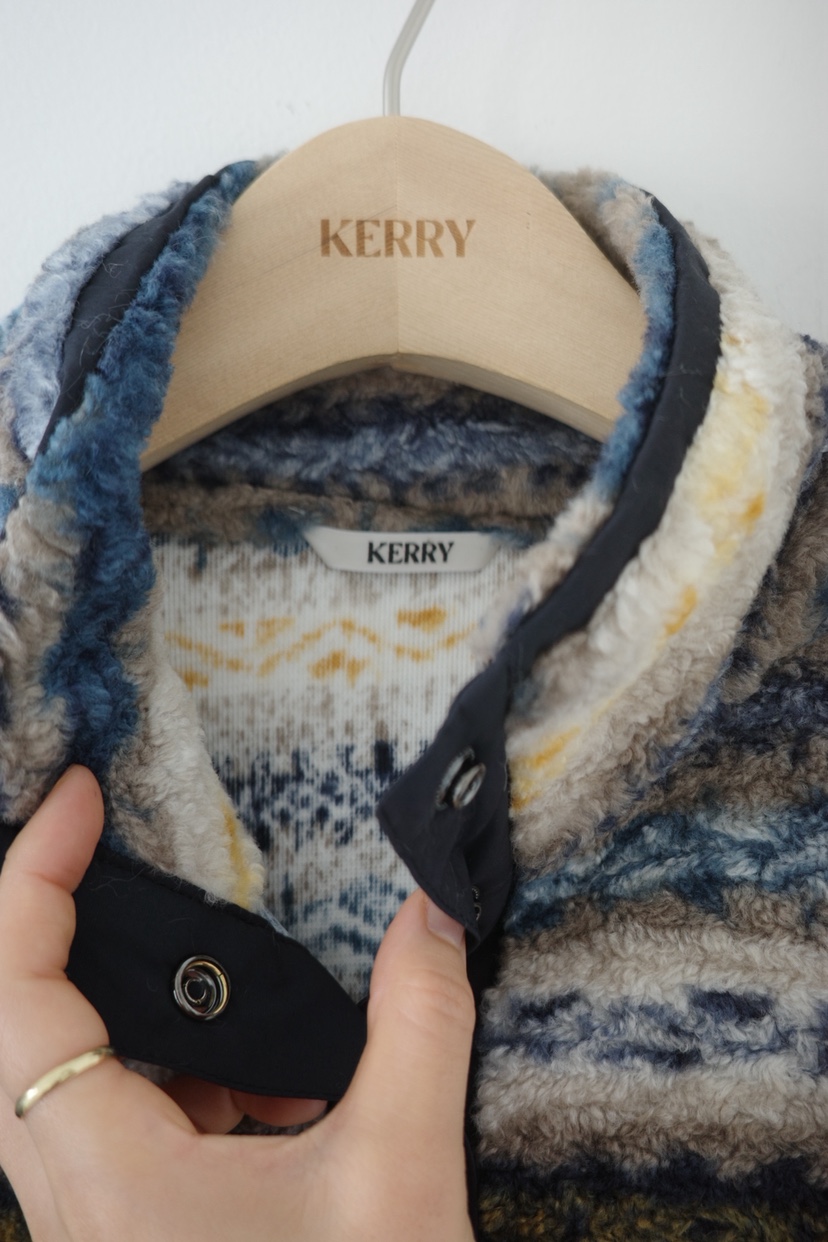 KERRY東大門㊣實拍女裝新品人氣時尚25秋冬職業夾克抓絨拉鏈KERRY夾克