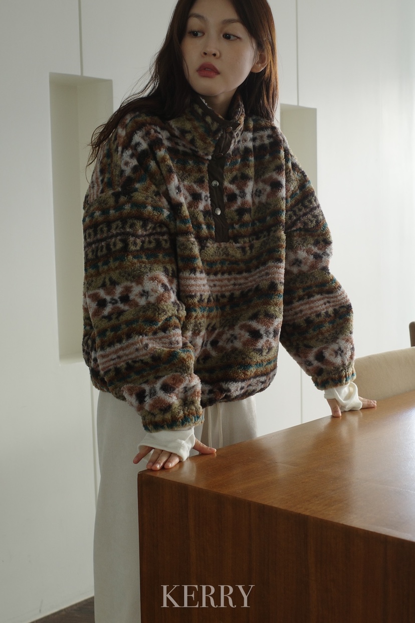 KERRY東大門㊣實拍女裝新品人氣時尚25秋冬職業夾克抓絨拉鏈KERRY夾克