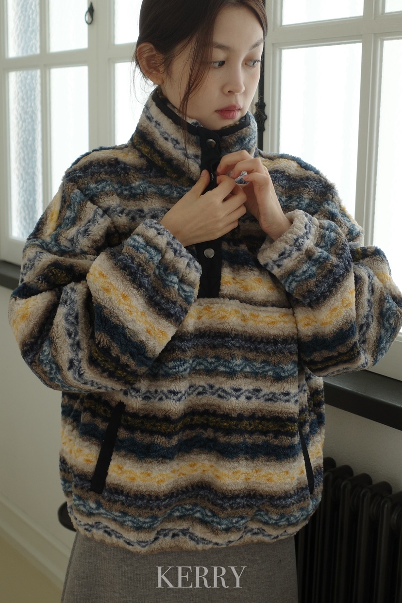 KERRY東大門㊣實拍女裝新品人氣時尚25秋冬職業夾克抓絨拉鏈KERRY夾克