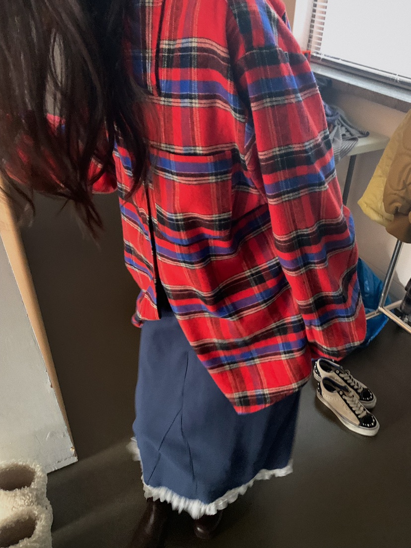 CAMEL-P韓國直郵㊣女士新品休閑襯衫蕾絲衫格子Came_l 家襯衫/蕾絲衫