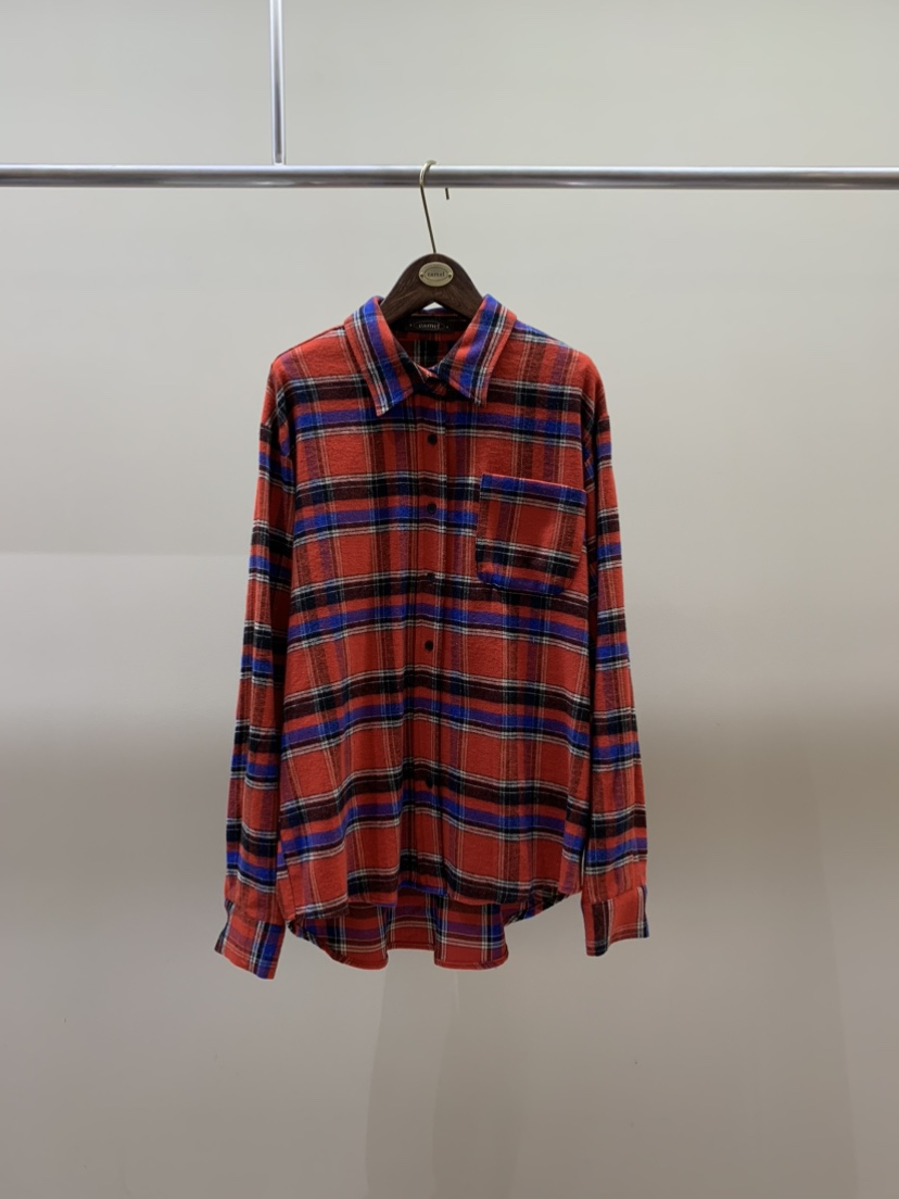 CAMEL-P韓國直郵㊣女士新品休閑襯衫蕾絲衫格子Came_l 家襯衫/蕾絲衫圖色1