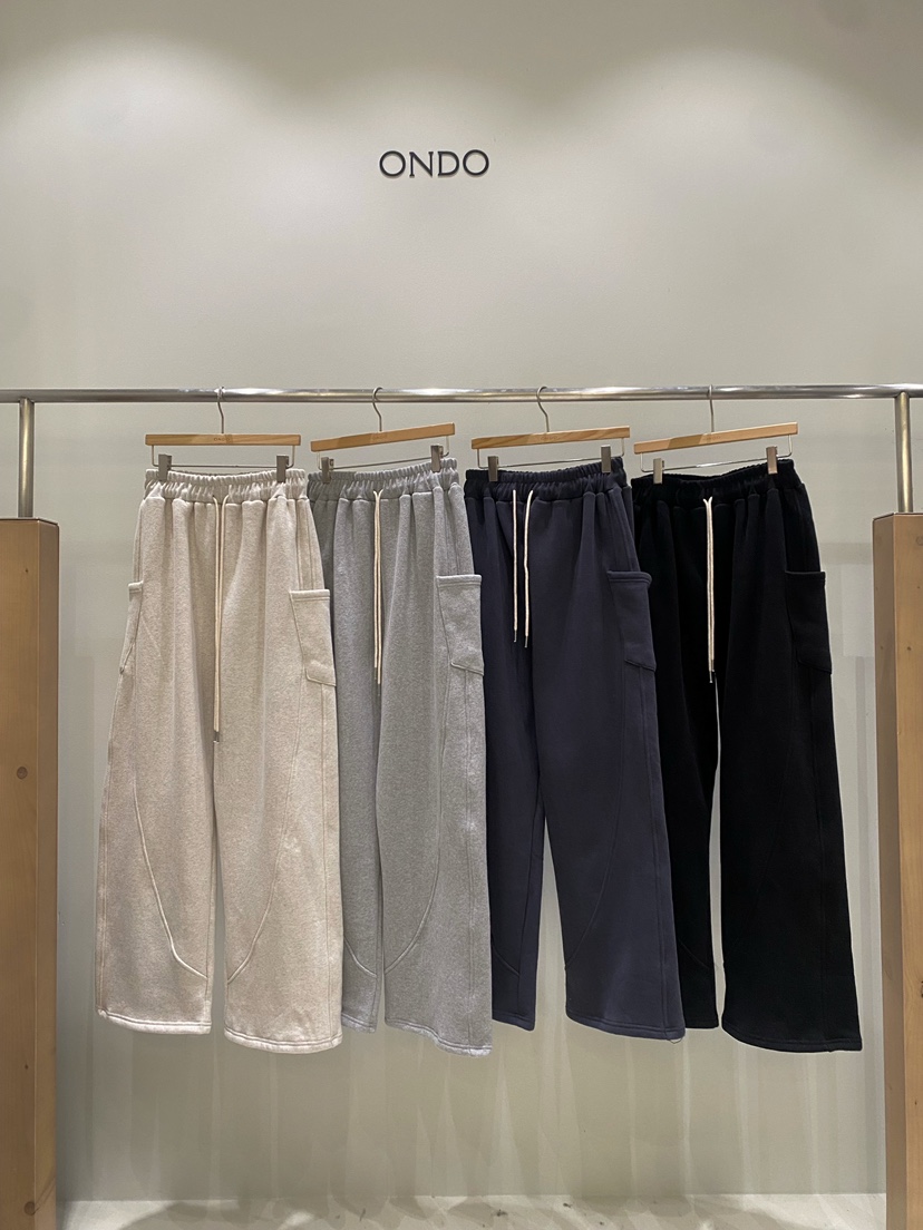 ONDO-P東大門㊣直郵女士新款休閑時尚熱賣人氣休閑褲口袋抓絨ONDO-P休閑褲