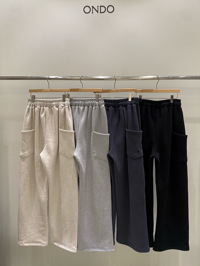 ONDO-P東大門㊣直郵女士新款休閑時尚熱賣人氣休閑褲口袋抓絨ONDO-P休閑褲
