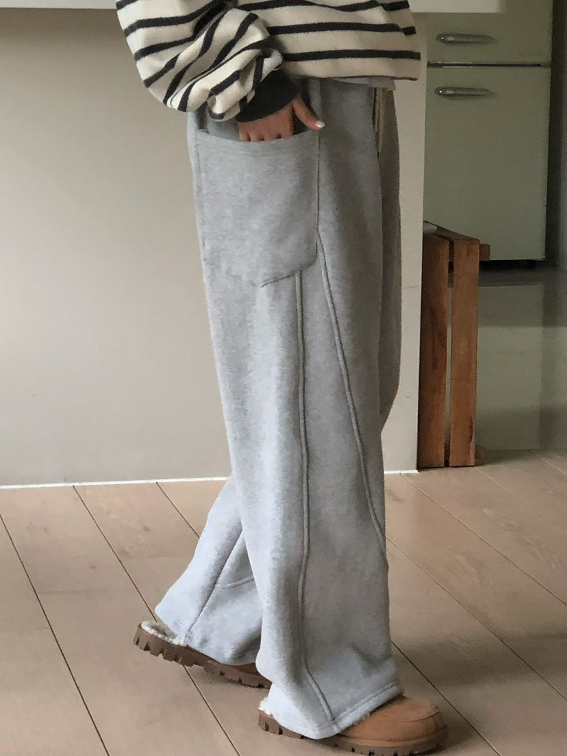 ONDO-P東大門㊣直郵女士新款休閑時尚熱賣人氣休閑褲口袋抓絨ONDO-P休閑褲