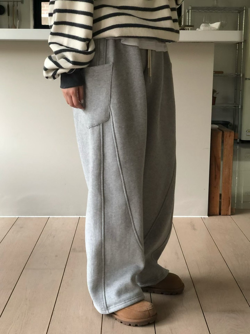 ONDO-P東大門㊣直郵女士新款休閑時尚熱賣人氣休閑褲口袋抓絨ONDO-P休閑褲