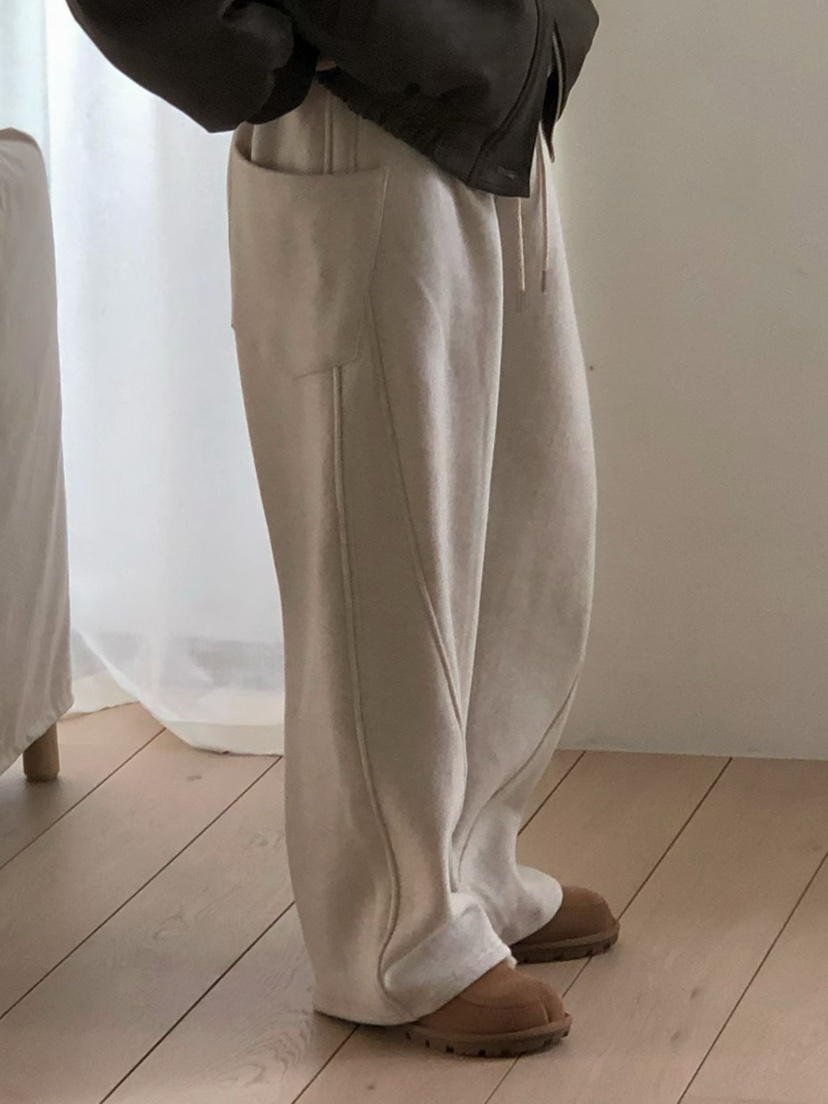 ONDO-P東大門㊣直郵女士新款休閑時尚熱賣人氣休閑褲口袋抓絨ONDO-P休閑褲