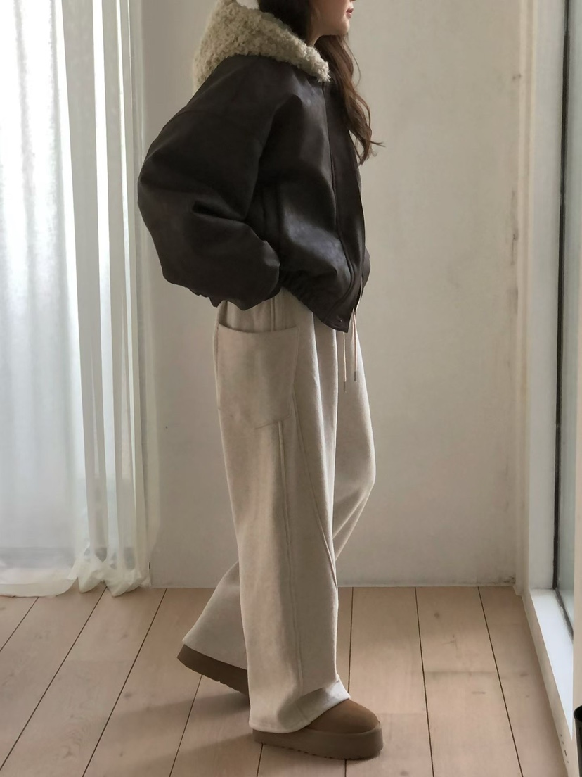 ONDO-P東大門㊣直郵女士新款休閑時尚熱賣人氣休閑褲口袋抓絨ONDO-P休閑褲