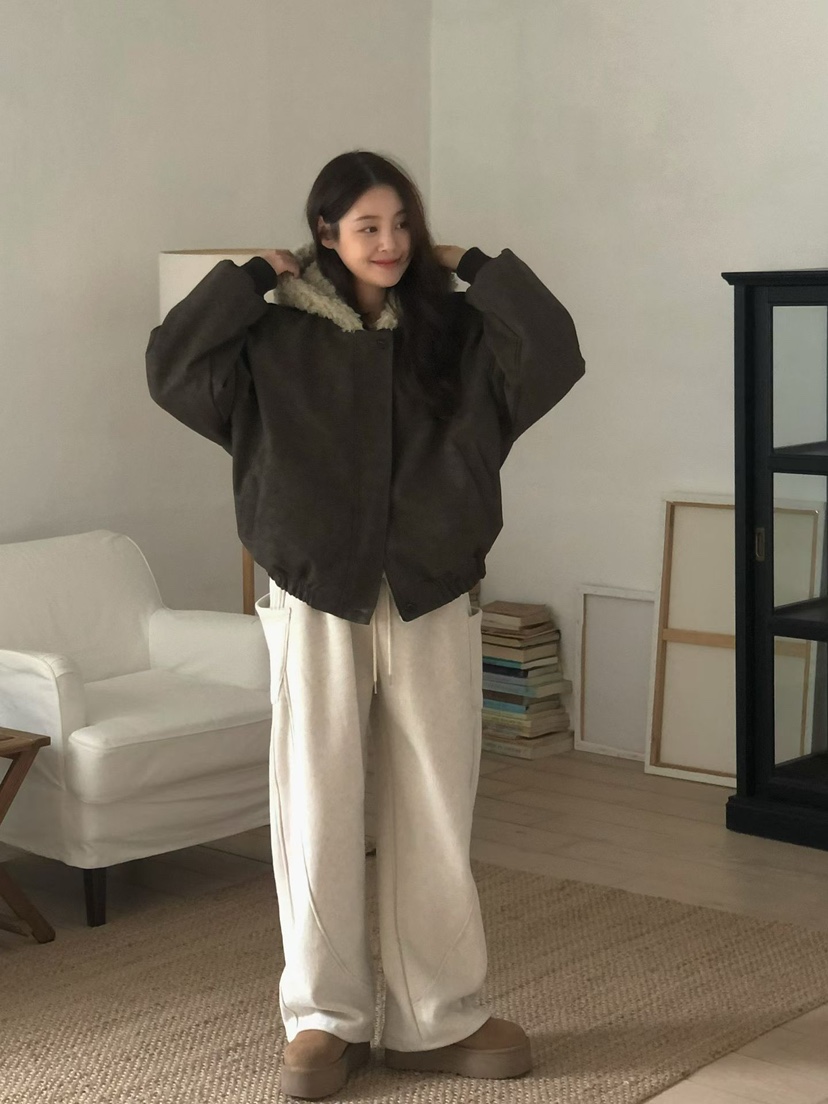 ONDO-P東大門㊣直郵女士新款休閑時尚熱賣人氣休閑褲口袋抓絨ONDO-P休閑褲