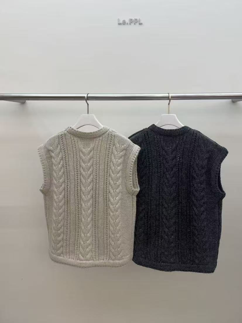 LE-PPL東大門㊣實拍女士新品休閑25秋冬熱賣時尚人氣職業馬甲LE-PPL馬甲