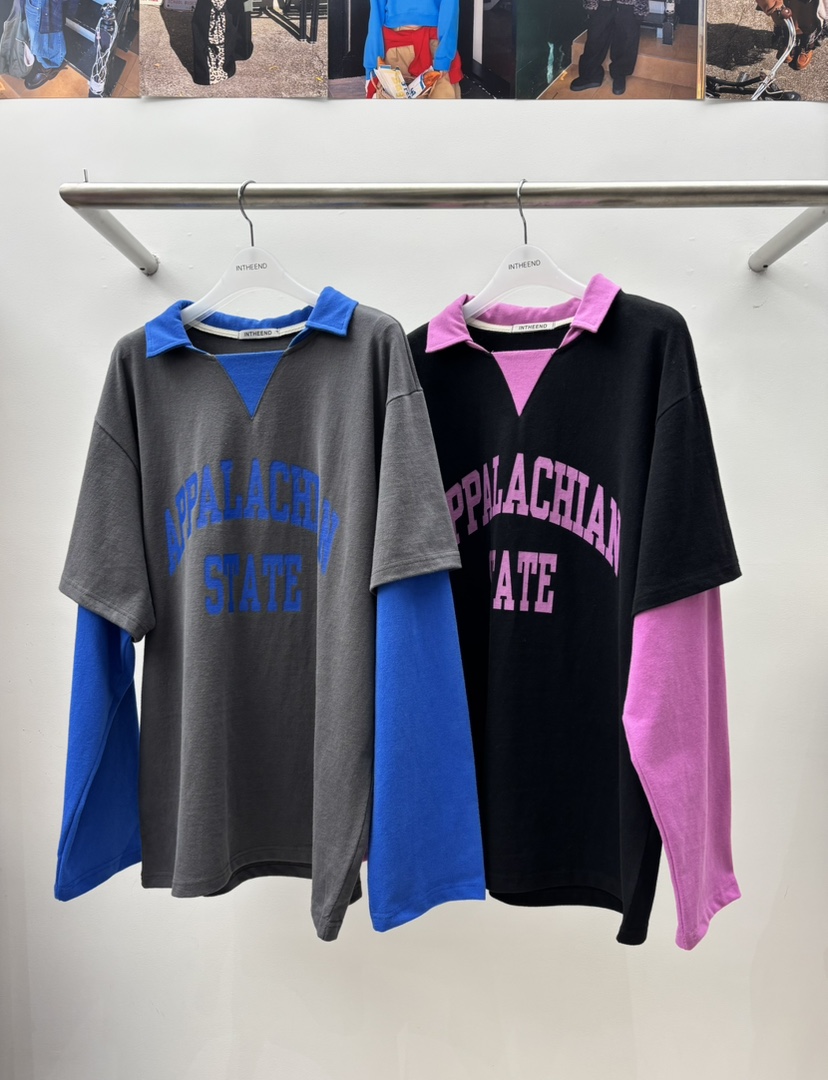 INTHEEND韓國代購㊣女士新款時尚推薦休閑25秋冬熱賣長袖T恤INTHEEND長袖T恤