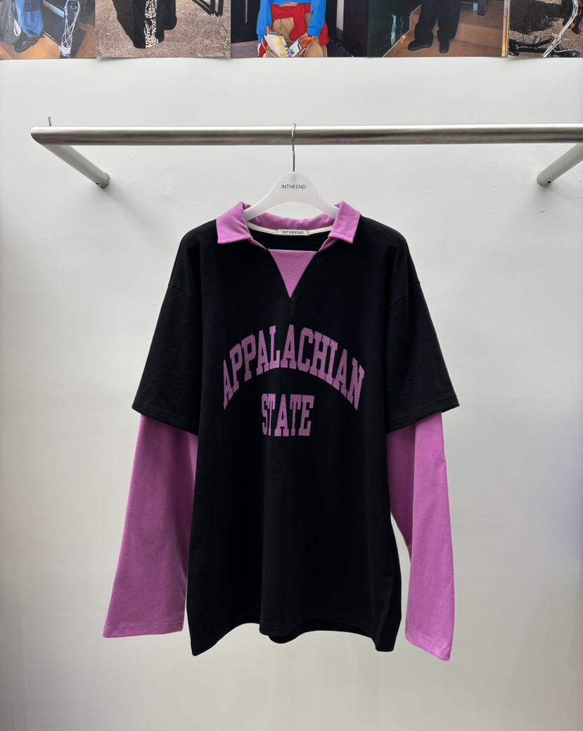 INTHEEND韓國代購㊣女士新款時尚推薦休閑25秋冬熱賣長袖T恤INTHEEND長袖T恤圖色2