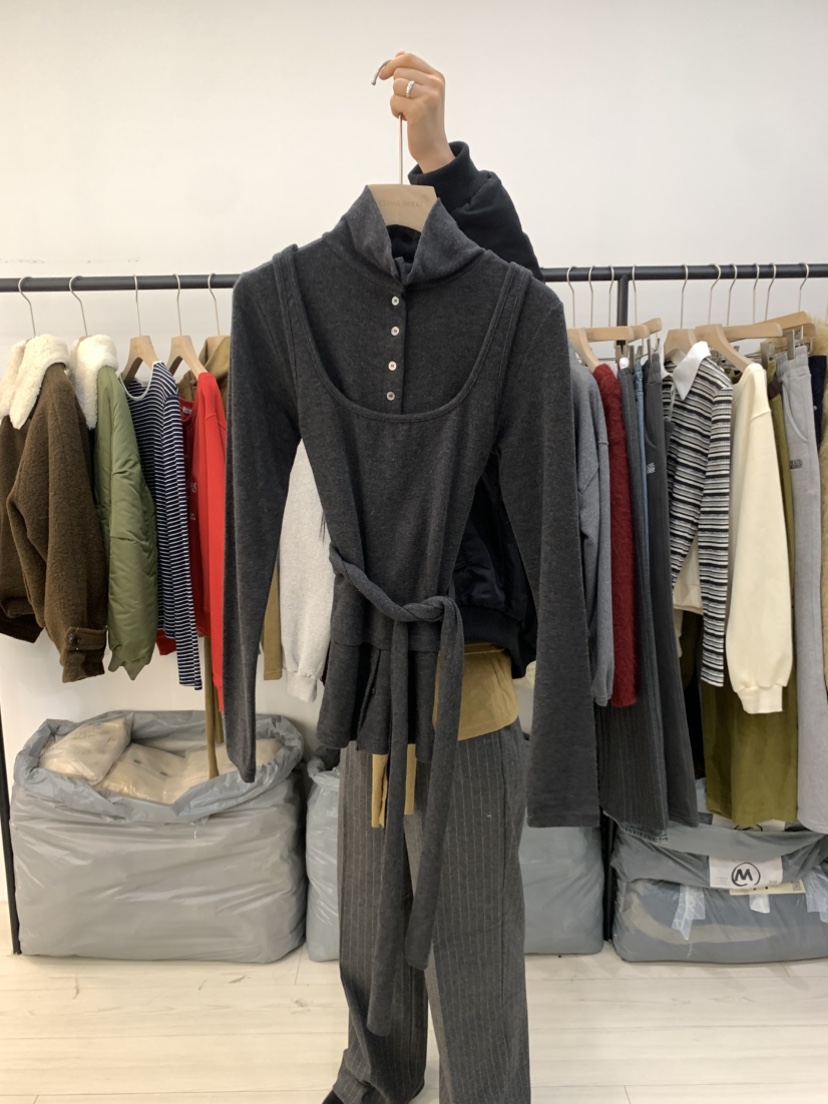 CEDARWOOD韓國代購㊣女裝新品休閑人氣25秋冬套裝安哥拉羊毛CEDAR WOOD套裝圖色2