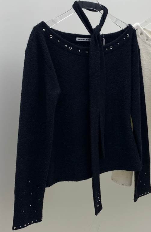 SEOLO韓國直郵㊣女裝新款職業休閑熱賣推薦25秋冬時尚針織衫Seolo seoul針織衫圖色2