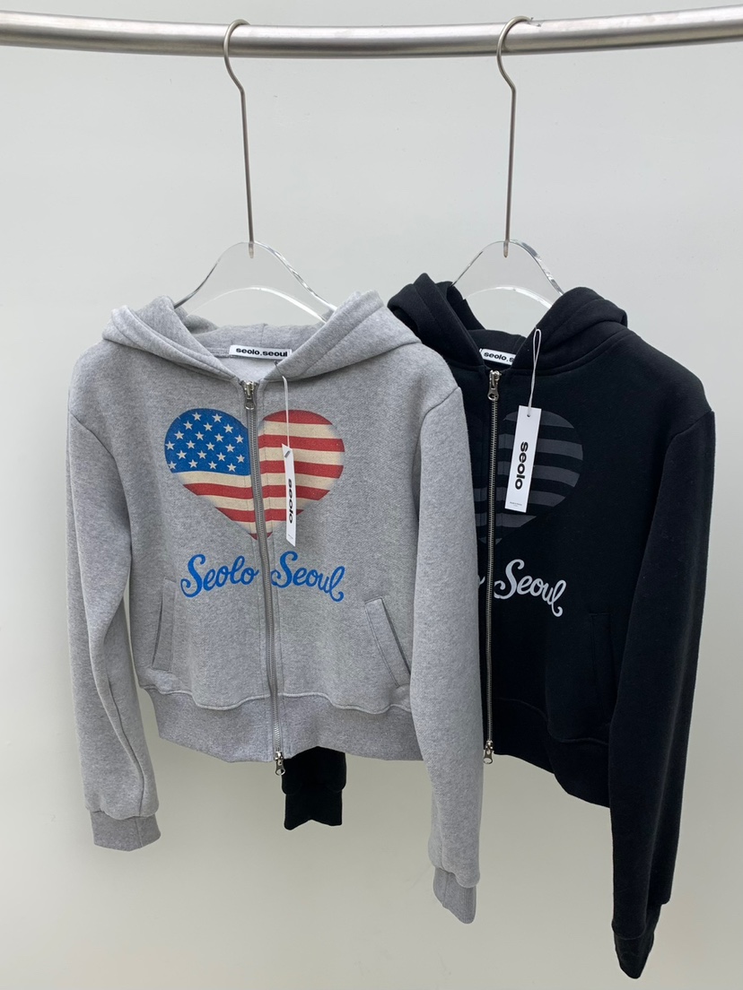 SEOLO東大門㊣代購女士新品25秋冬職業時尚熱賣人氣衛衣連帽衫Seolo seoul衛衣