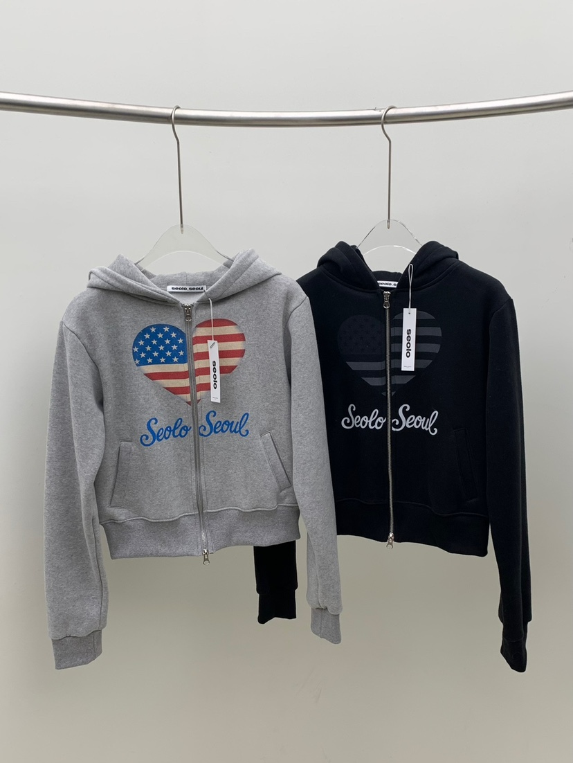 SEOLO東大門㊣代購女士新品25秋冬職業時尚熱賣人氣衛衣連帽衫Seolo seoul衛衣