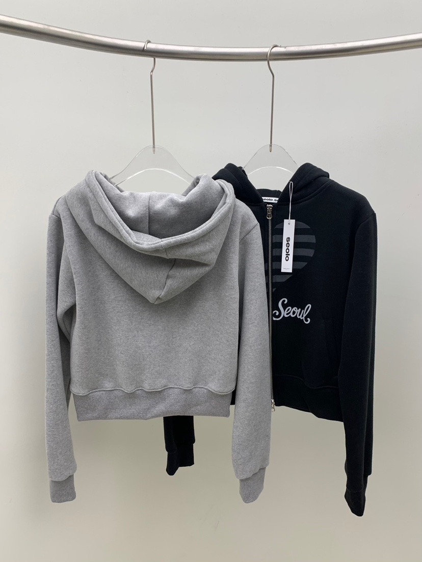 SEOLO東大門㊣代購女士新品25秋冬職業時尚熱賣人氣衛衣連帽衫Seolo seoul衛衣