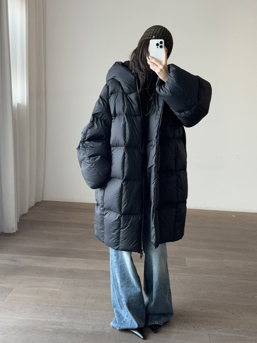 LE-PPL東大門㊣代購女士新品職業熱賣推薦時尚休閑長款羽絨服LE-PPL長款羽絨服圖色2